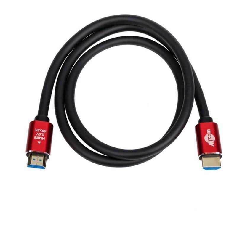 4K-кабель Hdmi 10m v2.0 Atcom в нейлоновому оплетенні (панчоха) від компанії da1 - фото 1