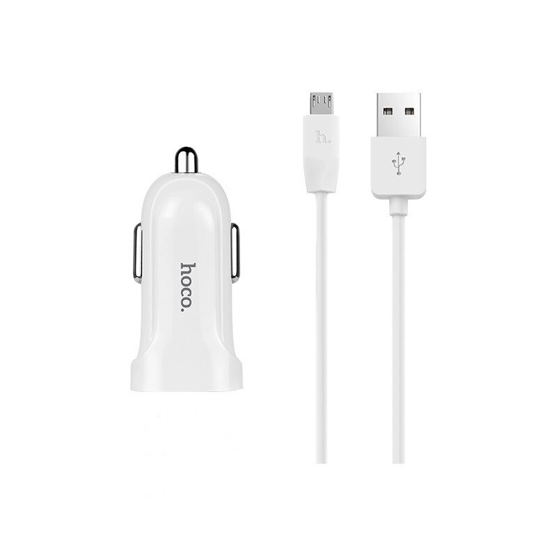 Адаптер автомобільний Hoco Micro cable Z2  1USB, 1.5 А від компанії da1 - фото 1