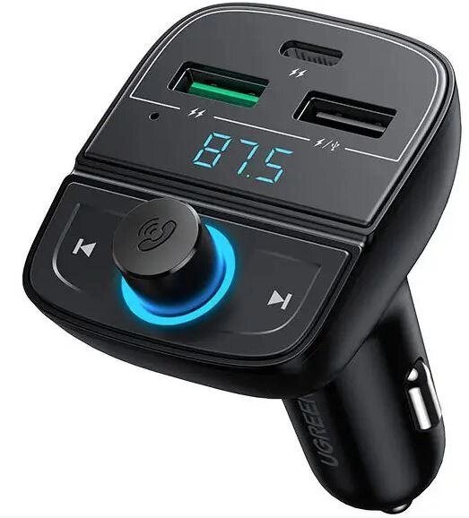 Адаптер FM - модулятор UGREEN CD229 Bluetooth Car Charger (80910) від компанії da1 - фото 1