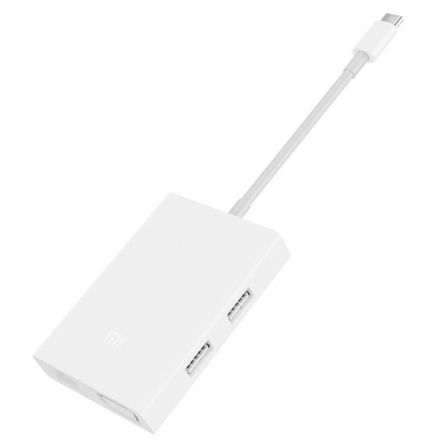 Адаптер хаб Mi USB-C to VGA and Gigabit Ethernet Multi-Adapter ZJQ04TM переходник від компанії da1 - фото 1