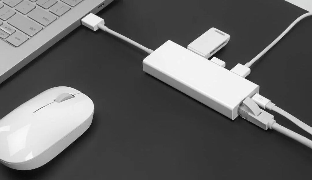 Адаптер-Хаб Xiaomi Mi USB-C To VGA And Gigabit Ethernet Multi-Adapter (ZJQ04TM) від компанії da1 - фото 1