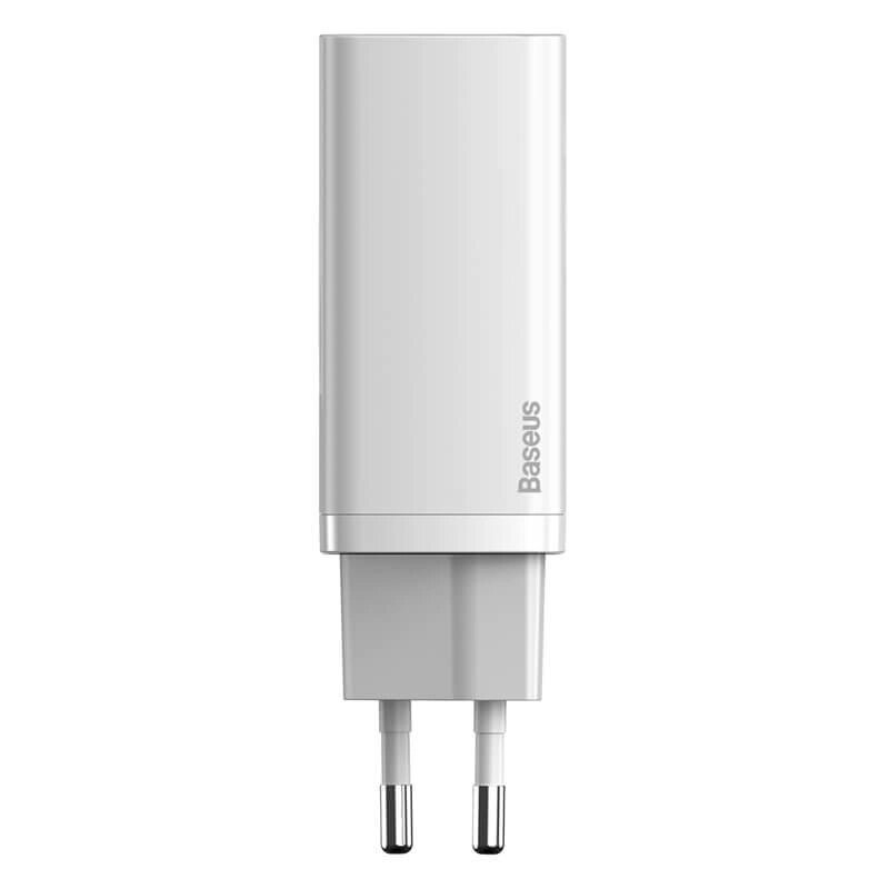 Адаптер мережевий BASEUS GaN2 Lite Quick Charger 65 W (CCGAN2L-B02) білий від компанії da1 - фото 1