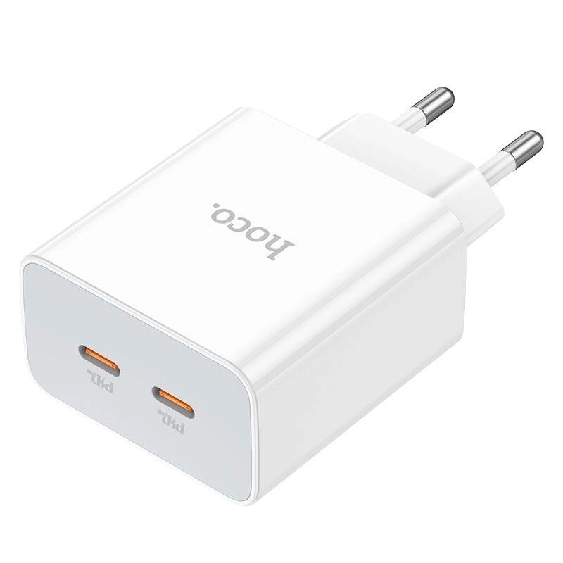 Адаптер мережевий HOCO Leader dual port (2C) charger C108A 35W зарядний блок від компанії da1 - фото 1