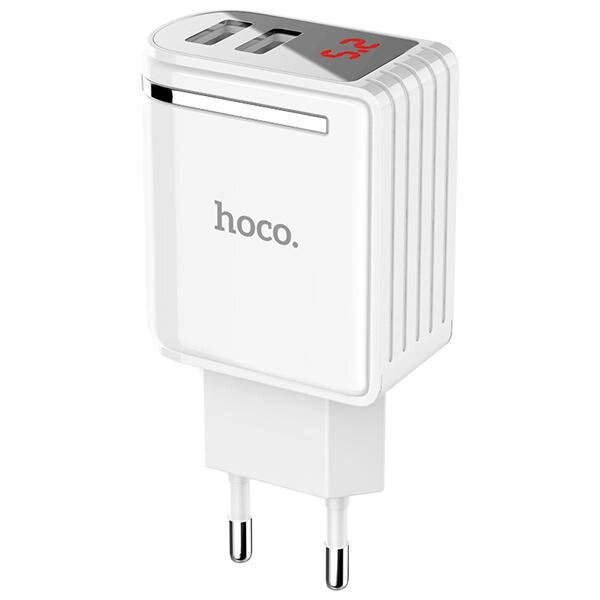 Адаптер мережі Hoco C39A Enchanting 2USB. 2.4A від компанії da1 - фото 1