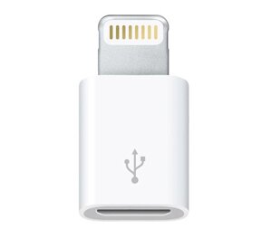 Адаптер microUSB мама — Lightning тато перехідник