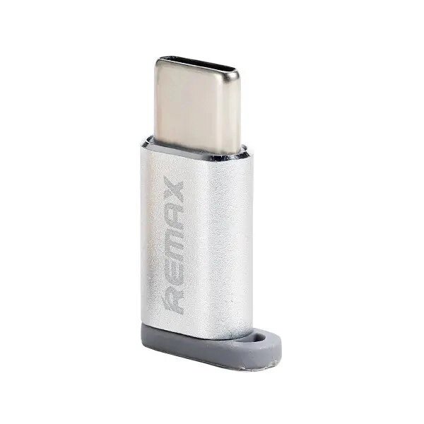 Адаптер Nomi металевий 2in1 Micro USB/Type-C сіро-золотистий від компанії da1 - фото 1