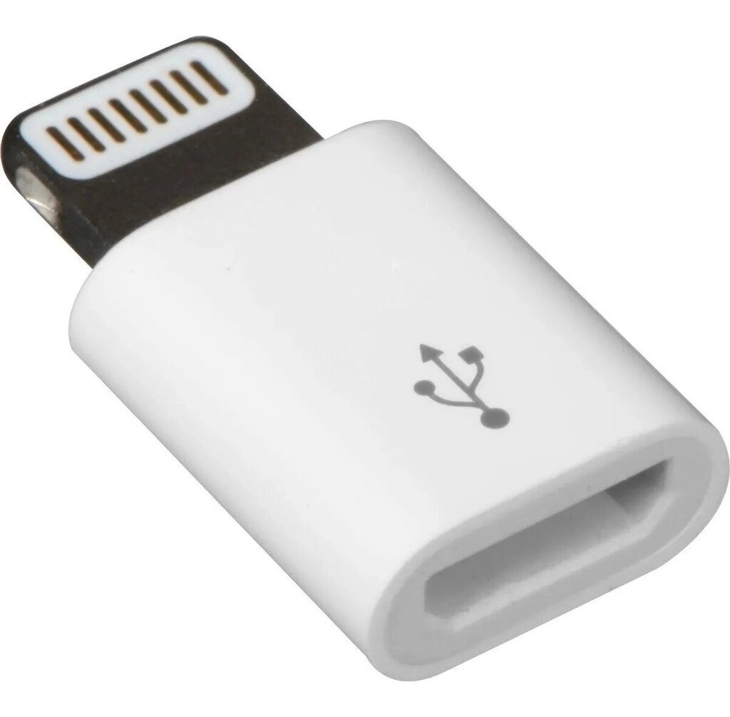 Адаптер OTG KQ-003 micro-USB мама — Lightning тато від компанії da1 - фото 1