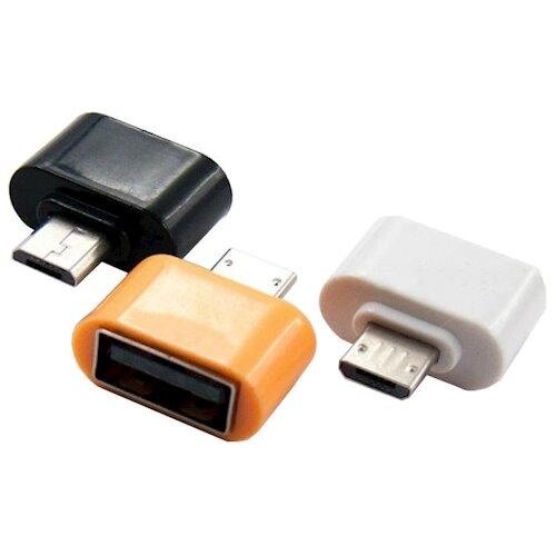 Адаптер OTG USB — microUSB перехідник мама короткий від компанії da1 - фото 1