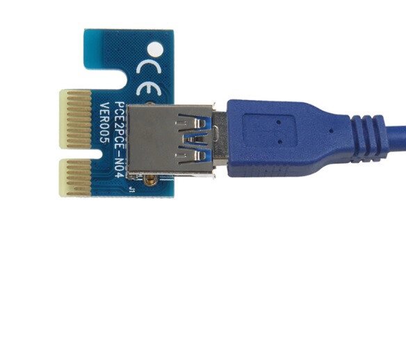 Адаптер — перехідник з PCI-e x1 на Usb 3.0 від компанії da1 - фото 1