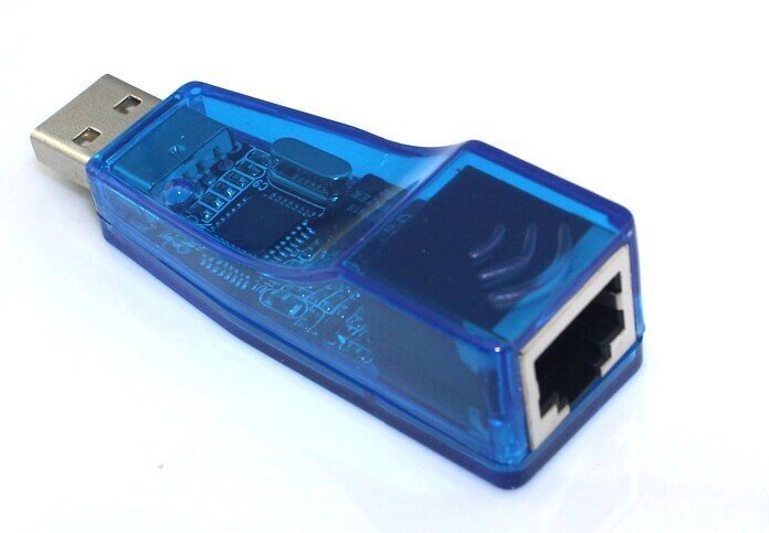 Адаптер RJ45 мама — USB тато мережева звита пара Lan перехідник від компанії da1 - фото 1