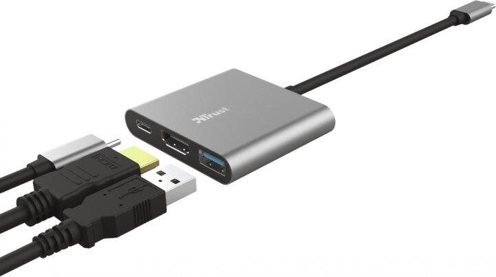 Адаптер Trust Dalyx USB-C 3-в-1 — Type-C HDMI USB від компанії da1 - фото 1