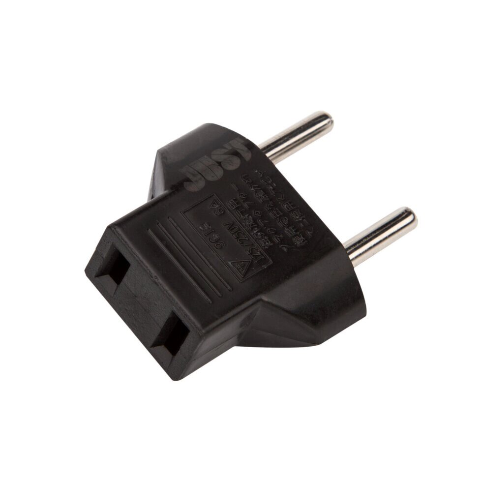 Адаптер USA2EU Plug з американською на євро розетку (PLG-USA2EU-BLK) від компанії da1 - фото 1