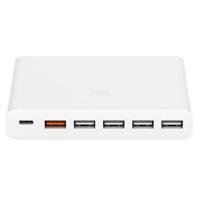 Адаптер живлення хаб Xiaomi Mi USB Multiple Hub 60 W Fast Charger 6 port cdq06zm від компанії da1 - фото 1