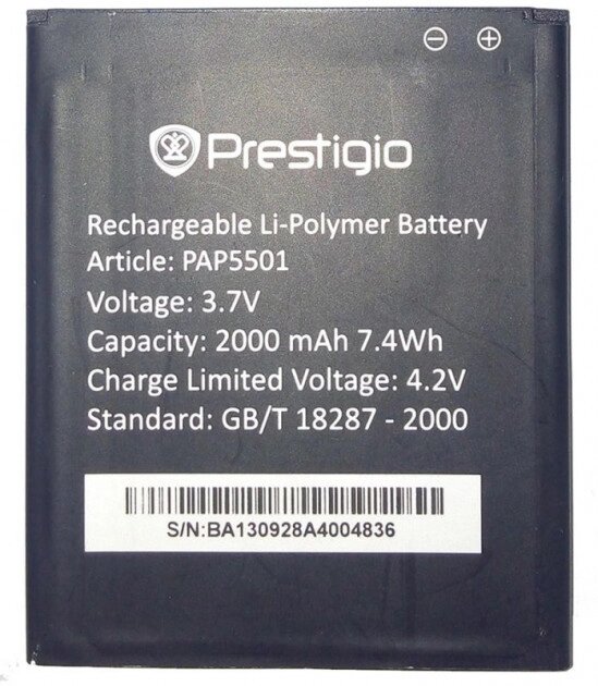 Akб Prestigio PAP-5501 батарея акумулятор від компанії da1 - фото 1