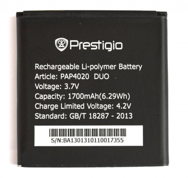 Акб Prestigio PAP4020 акумулятор батарея від компанії da1 - фото 1