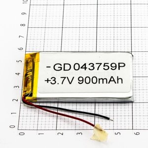 АКБ універсальний 37*50 мм Polymer battery 37594 1000mAh