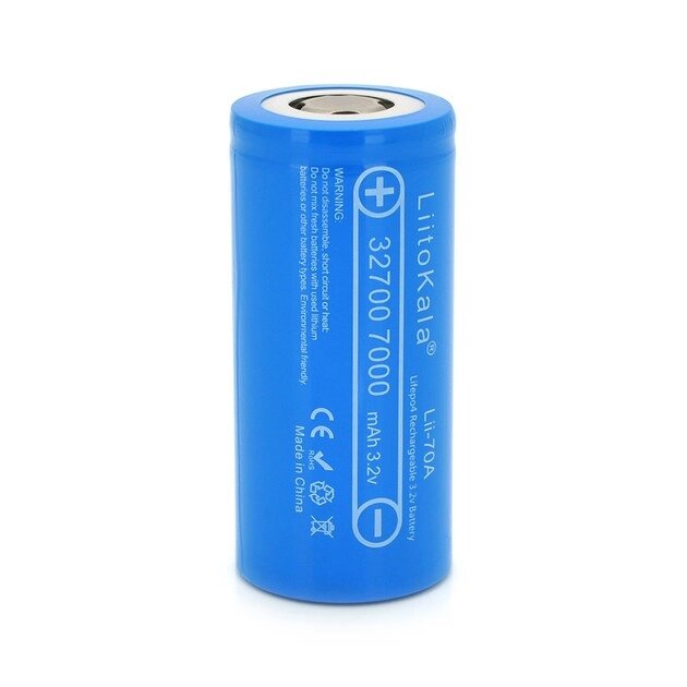 Аккумулятор LiitoKala Lii-70A 32700 7000mAh 3.2v LiFePo4 від компанії da1 - фото 1