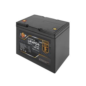 Акумулятор LP lifepo4 24V (25,6V) - 52 ah (1331wh) (BMS 80A/40а) пластик