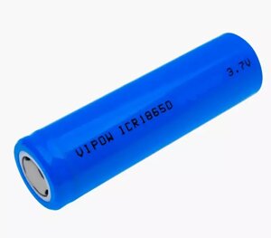 Акумулятор vipow 18650 1200 mah li-ion ICR18650 tiptop (ICR18650-1200mahtt)