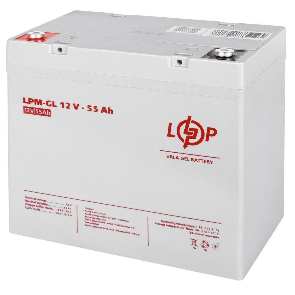 Акумулятор гелевий LPM-GL 12V - 55 Ah (15266) від компанії da1 - фото 1