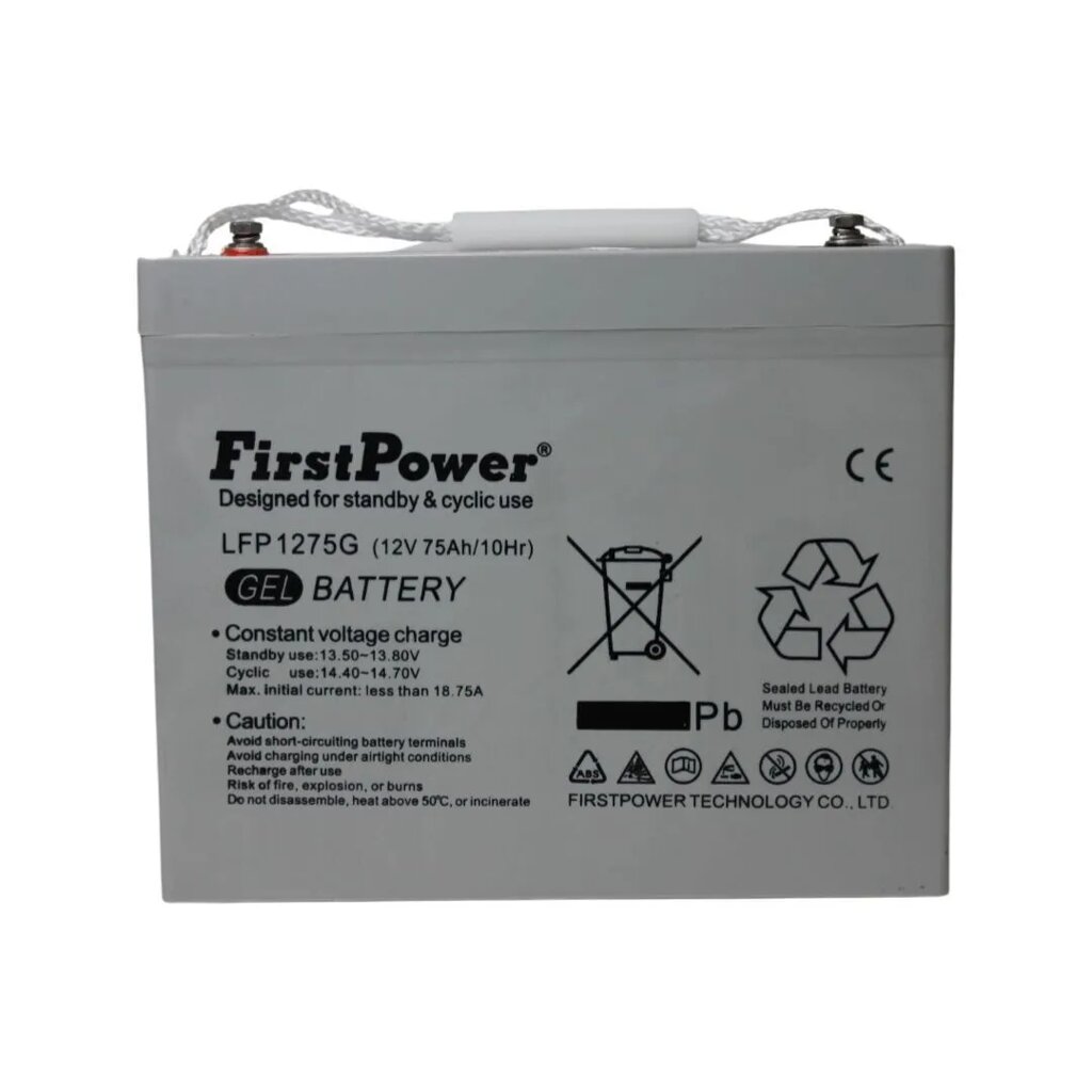 Акумулятор гелієвий FirstPower LFP1275G 12/75Ah від компанії da1 - фото 1