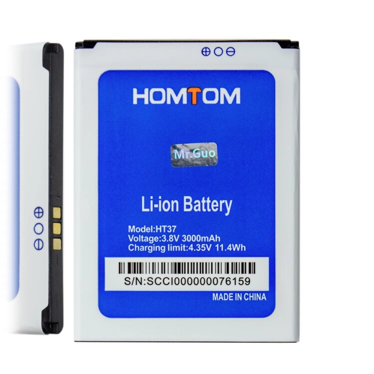 Акумулятор Homtom HT37/HT37 Pro 3000 mAh AAA від компанії da1 - фото 1