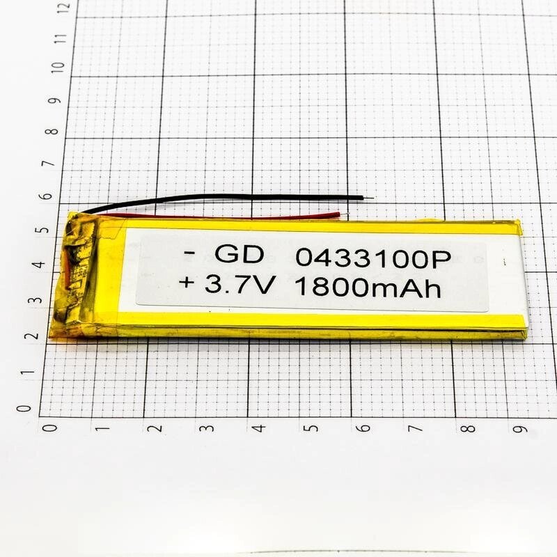 Акумулятор універсальний 10*54 мм Polymer battery 371054 1400mAh від компанії da1 - фото 1