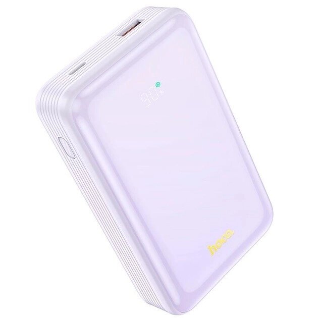 Акумулятор зовнішній Hoco Q21A 20000 mAh Great power bank з дисплеєм фіолетовий від компанії da1 - фото 1