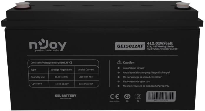 Акумуляторна батарея nJoy 150AH 12 V GEL (GE15012KF) від компанії da1 - фото 1