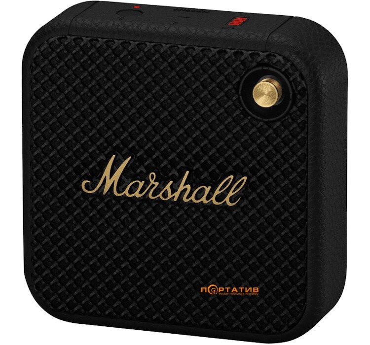 Акустика Marshall Portable Speaker Willen (1006059) Black and Brass (черная) від компанії da1 - фото 1