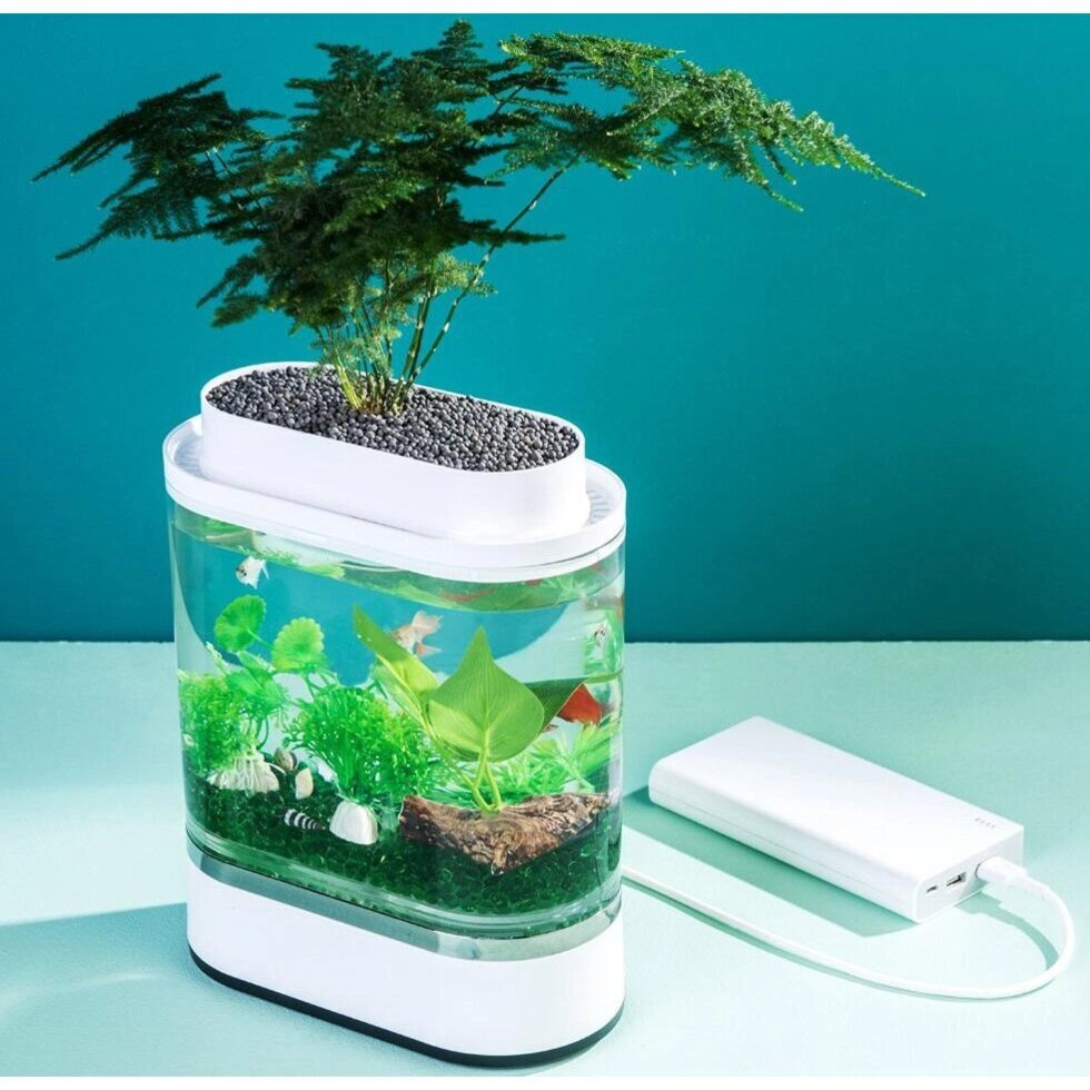 Акваріум Xiaomi Eco Mini fish tank білий 203*102*254 HF-JHYG005 від компанії da1 - фото 1