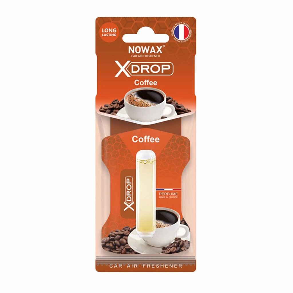 Ароматизатор целюлозний з капсулою Nowax серія X Drop — Coffee від компанії da1 - фото 1