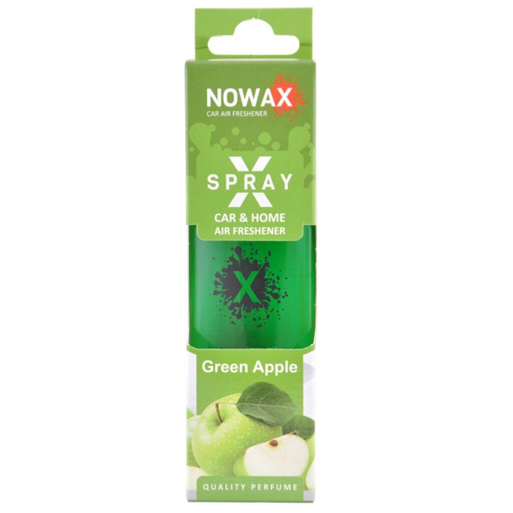 Ароматизатор Nowax X Spray Green apple в коробці від компанії da1 - фото 1