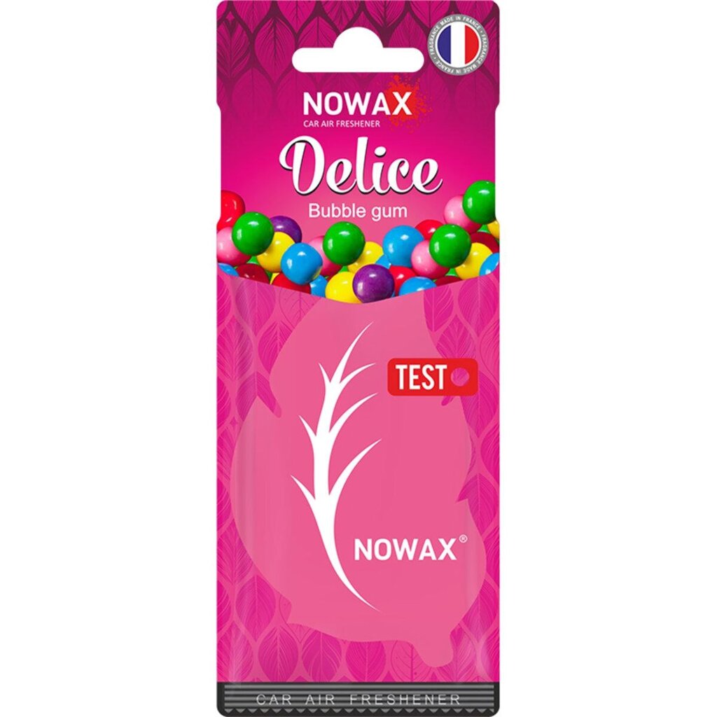 Ароматизатор повітря целюлозний Nowax серія Delice — Bubble Gum NX00078 від компанії da1 - фото 1