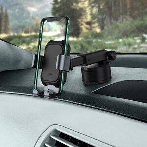 Автотримач автоматичний Baseus Tank gravity car mount holder with suction base