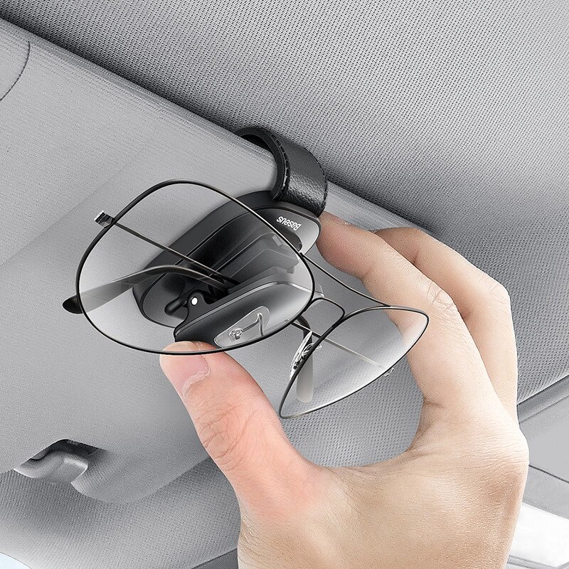 Автомобільний тримач для окулярів Baseus Platinum Vehicle Eyewear Clip (clamping type) ACYJN-B01 від компанії da1 - фото 1