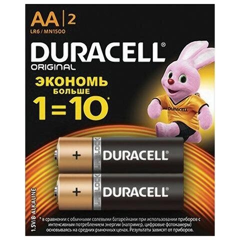 Батарейка Duracell LR06 MN1500 1*2 від компанії da1 - фото 1