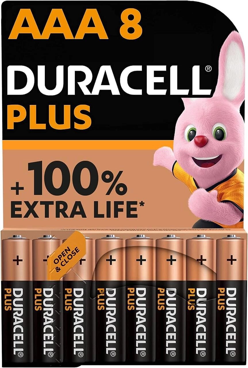 Батарейка Duracell MN2400 LR03 AAA мініпальчикові паковання з 8 штук від компанії da1 - фото 1