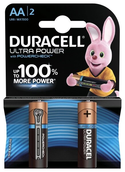 Батарейка Duracell Ultra LR06 AA упаковка з 2 штук від компанії da1 - фото 1