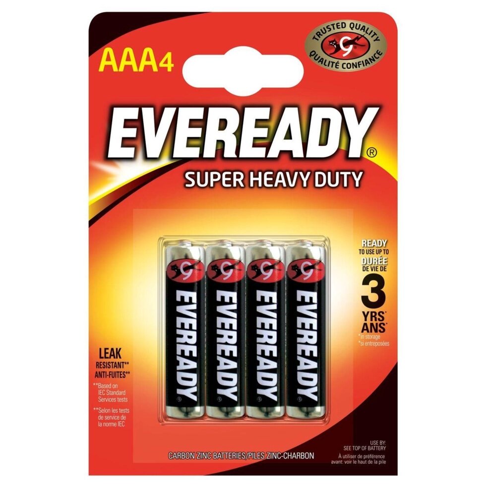 Батарейка ENERGIZER EVEREADY AAA Heavy Duty 4шт. від компанії da1 - фото 1