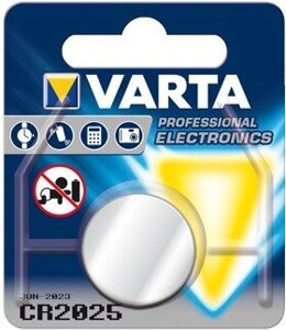 Батарейка Varta CR 2025 Bli 1 liTHIUM