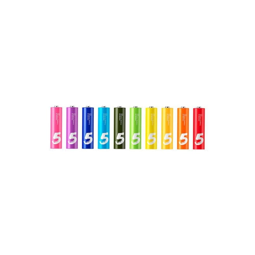 Батарейка Xiaomi Alkaline Battery ZI5 Rainbow LR06 AA паковання 10 шт. від компанії da1 - фото 1