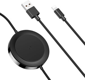 Бездротовий зарядний пристрій Baseus iP Cable Wireless Charger Black