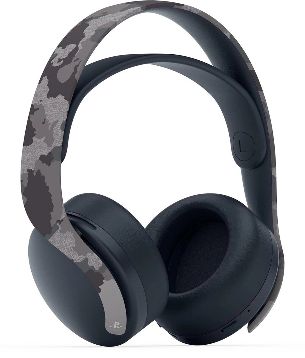 Бездротова гарнітура повнорозмірна Sony PlayStation 5 Pulse 3D Wireless Headset Grey Cammo від компанії da1 - фото 1