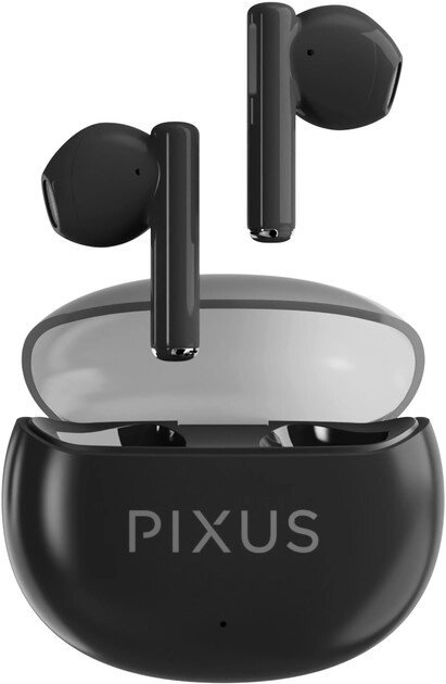 Бездротові навушники Pixus Space Bluetooth-гарнітура чорна від компанії da1 - фото 1