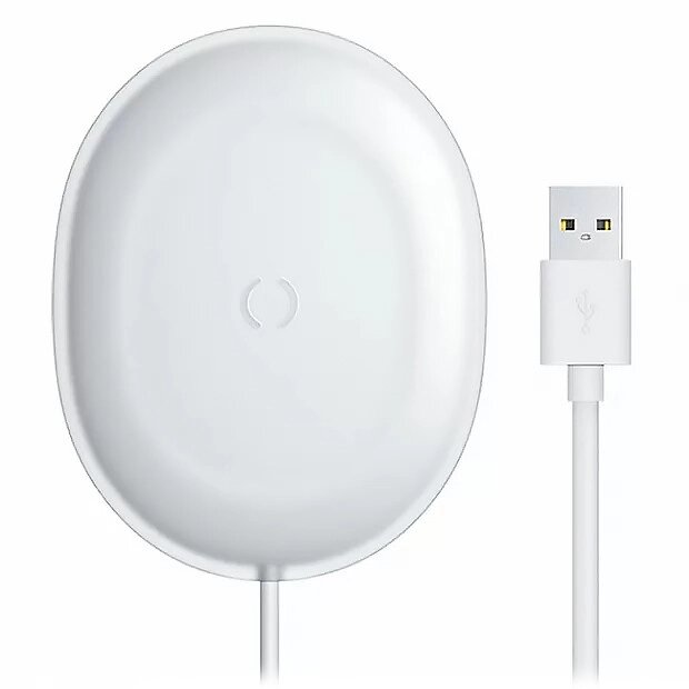 Бездротовий зарядний пристрій Baseus Jelly wireless charger 15 W WXGD-02 білий від компанії da1 - фото 1