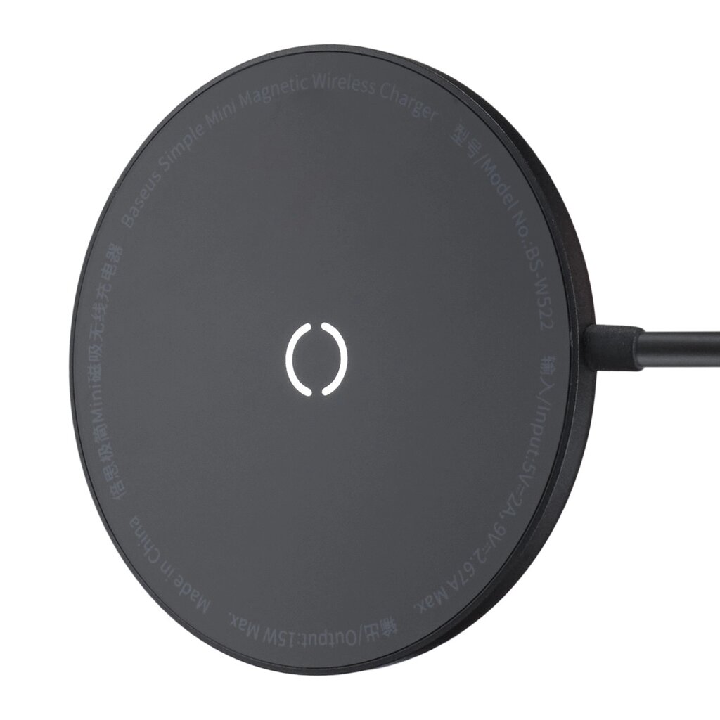 Бездротовий зарядний пристрій Baseus Simple Mini Magneetic Wireless Charger WXJK-F01 від компанії da1 - фото 1