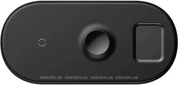 Бездротовий зарядний пристрій Baseus Smart 3in1 Black WX3IN1-C01 від компанії da1 - фото 1