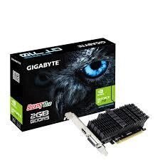 Безшумна відеокарта GF GT 710 2 GB DDR5 Silent Gigabyte GV-N710D5SL-2GL версія без кулера від компанії da1 - фото 1