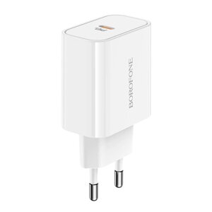 Блок живлення — адаптер BOROFONE Easy Speed single port charger BA57A 20W білий